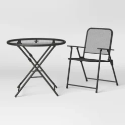 Metal Mesh Folding Patio Bistro Collection – Room Essentials™