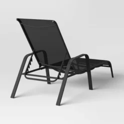 Sling Stacking Steel Outdoor Patio Chaise Lounge Black - Room Essentials™ -Outlet The Casa Gleam Store GUEST 04759d23 b4ae 478f a5de 3ebf5b3acd9e