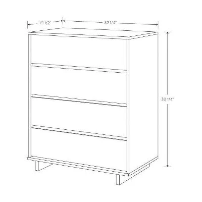 Modern 4 Drawer Dresser - Room Essentials™ Espresso 8 Modern 4 Drawer Dresser - Room Essentials™ Espresso - Image 6