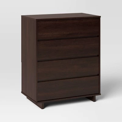 Modern 4 Drawer Dresser - Room Essentials™ Espresso 11 Modern 4 Drawer Dresser - Room Essentials™ Espresso - Image 9