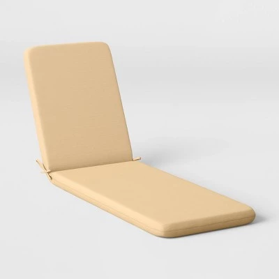 78"x22" Outdoor Chaise Lounge Cushion - Room Essentials™ Tan 9 78"x22" Outdoor Chaise Lounge Cushion - Room Essentials™ Tan - Image 7