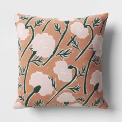 17"x17" Calendula Floral Square Outdoor Throw Pillow - Room Essentials™ Assorted Pinks -Outlet The Casa Gleam Store GUEST 169ea2f8 7a67 4616 aaf3 5a072e2cf1e8