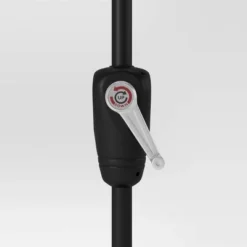 8.83'x7.81' Half-Circle Outdoor Patio Market Umbrella with Black Pole - Room Essentials™ -Outlet The Casa Gleam Store GUEST 2645c119 d388 4a30 b3e6 dc9456184f20