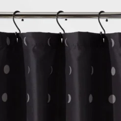 Moon Microfiber Shower Curtain Gray/Black - Room Essentials™ -Outlet The Casa Gleam Store GUEST 28ed0054 d6be 4dbe 82ee 1a259b7cf21f