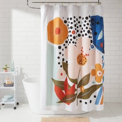 Exploded Graphic Shower Curtain - Room Essentials™ 3 Exploded Graphic Shower Curtain - Room Essentials™