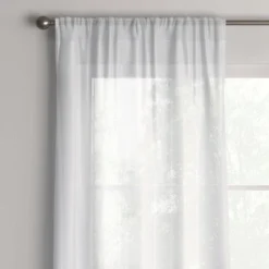1pc Sheer Crinkle Window Curtain Panel White - Room Essentials™ -Outlet The Casa Gleam Store GUEST 2b1500e5 1e29 4b0c 8e3b 544423b7637b