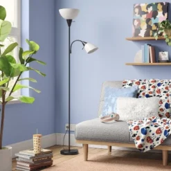 Torchiere with Task Light Floor Lamp - Room Essentials™ Black 7 Torchiere with Task Light Floor Lamp - Room Essentials™ Black -Outlet The Casa Gleam Store GUEST 2c233459 1a25 418b b125 82ef03fe1371