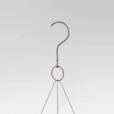 3pc Hanging Self-Watering Indoor Outdoor Planter Pot 1 Planter with Hanging Hardware 12"x12"x6" - Room Essentials™ Black 6 3pc Hanging Self-Watering Indoor Outdoor Planter Pot 1 Planter with Hanging Hardware 12"x12"x6" - Room Essentials™ Black - Image 4