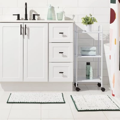 2pk 17"x24" Rug Set - Room Essentials™ Gray 3 2pk 17"x24" Rug Set - Room Essentials™ Gray