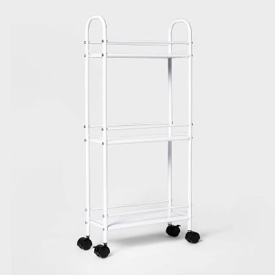 Narrow Storage Cart White - Room Essentials™ 4 Narrow Storage Cart White - Room Essentials™ - Image 2