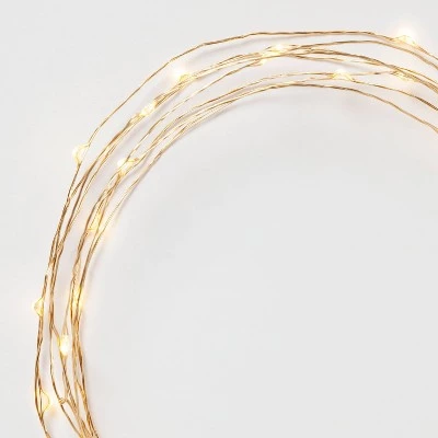 90ct Extended LED Fairy Lights - Room Essentials™ Brass 8 90ct Extended LED Fairy Lights - Room Essentials™ Brass - Image 6