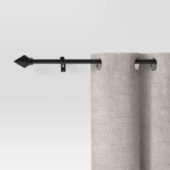 Café Faceted Pyramid Curtain Rod Black - Room Essentials™ 9 Café Faceted Pyramid Curtain Rod Black - Room Essentials™ -Outlet The Casa Gleam Store GUEST 44380c64 42d2 4bc4 9db5 dddab8299ac7