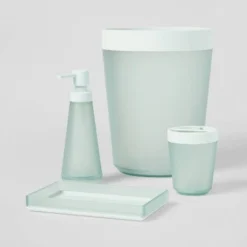 4pc Bath Coordinate Set - Room Essentials™ Frosted -Outlet The Casa Gleam Store GUEST 48cf9478 b6ee 4059 9762 a9edf25791eb
