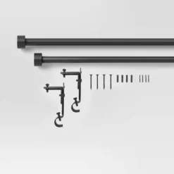 Easy Hang Frame Mount Curtain Rod Set Black - Room Essentials™ 11 Easy Hang Frame Mount Curtain Rod Set Black - Room Essentials™ -Outlet The Casa Gleam Store GUEST 4d100c82 49c8 4405 ab6b b86cd52cbae4