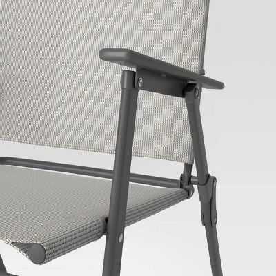 Sling Folding Patio Chair - Tan - Room Essentials™ 6 Sling Folding Patio Chair - Tan - Room Essentials™ - Image 4