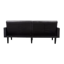 Faux Leather Futon Sofa with Arms Black - Room Essentials™ -Outlet The Casa Gleam Store GUEST 5b590056 4f71 45ef a9b2 78acfc1ee409
