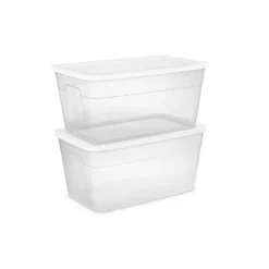 90qt Clear Storage Box White - Room Essentials™ -Outlet The Casa Gleam Store GUEST 5bcbafff 2d4b 4332 8545 1854cd5368ed