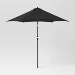 9' Round Outdoor Patio Market Umbrella with Black Pole - Room Essentials™ 21 9' Round Outdoor Patio Market Umbrella with Black Pole - Room Essentials™ -Outlet The Casa Gleam Store GUEST 5f8c1ba4 b215 436e b405 cba09e084dfe