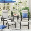 5pc Adjustable Back Patio Chat Set - Gray - Room Essentials™ -Outlet The Casa Gleam Store GUEST 64b83f49 77db 42fb 922a 62f7e429047a