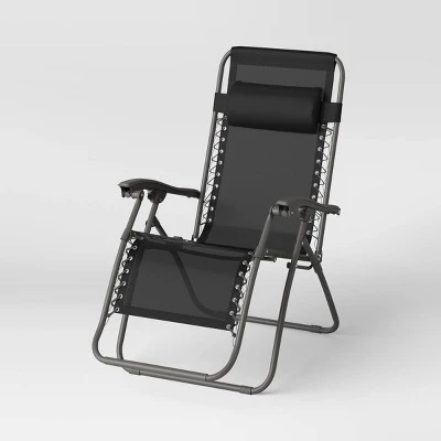Zero Gravity Lounger - Room Essentials™ Black 4 Zero Gravity Lounger - Room Essentials™ Black - Image 2