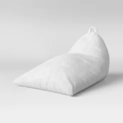 Triangle Bean Bag Chair - Room Essentials™ Cream Faux Shearling -Outlet The Casa Gleam Store GUEST 6ebddd9a d74e 41da 9bd7 721caad37b6a