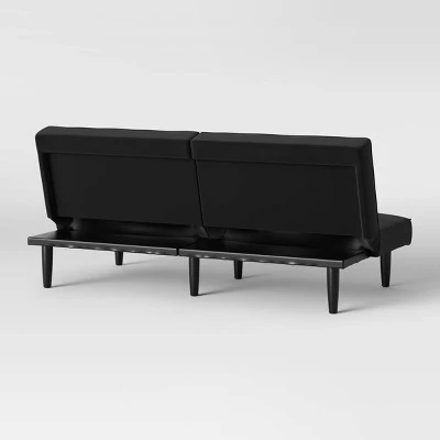 Futon Sofa Black - Room Essentials™ 5 Futon Sofa Black - Room Essentials™ - Image 3