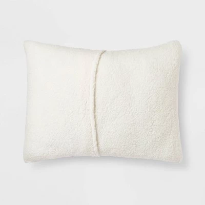 Standard Sherpa Washed Microfiber Comforter Sham - Room Essentials™ Black 5 Standard Sherpa Washed Microfiber Comforter Sham - Room Essentials™ Black - Image 3