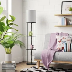 Shelf Floor Lamp Black - Room Essentials™ -Outlet The Casa Gleam Store GUEST 725bae6d c048 4414 a469 c2a3bc91d25b