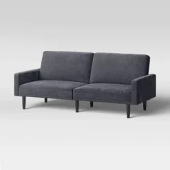 Futon Sofa with Arms - Room Essentials™ Charcoal Gray -Outlet The Casa Gleam Store GUEST 75355849 d52d 4d67 ab5e c53555509118