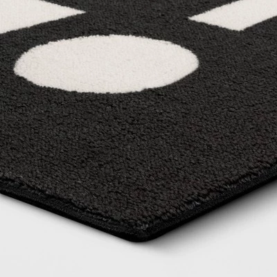 Large Modern Shape Rug - Room Essentials™ Black 4 Large Modern Shape Rug - Room Essentials™ Black - Image 2