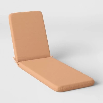 78"x22" Outdoor Chaise Lounge Cushion - Room Essentials™ Tan 10 78"x22" Outdoor Chaise Lounge Cushion - Room Essentials™ Tan - Image 8