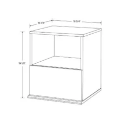 1 Drawer Modular Nightstand White - Room Essentials™ -Outlet The Casa Gleam Store GUEST 7905ea17 3d75 4eb6 89d5 c53f87bc4189