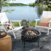 Metal Lattice Wood Burning Round Outdoor Fire Pit Black - Room Essentials™ -Outlet The Casa Gleam Store GUEST 798d6e4f 22a9 4274 a39c 5da1459acc6c