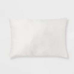 Satin Oblong Decorative Pillow Ivory - Room Essentials™ -Outlet The Casa Gleam Store GUEST 7cd3153d ccae 4655 8dc8 406c1ae26cce