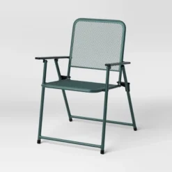 Metal Mesh Folding Outdoor Portable Sport Chair - Room Essentials™ Black -Outlet The Casa Gleam Store GUEST 7db37d23 b47b 4557 be55 3680322399a3