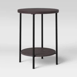 Wood and Metal Round End Table - Room Essentials™ Espresso 12 Wood and Metal Round End Table - Room Essentials™ Espresso -Outlet The Casa Gleam Store GUEST 7de02a42 b087 4db0 83d9 cdae70db2db1