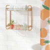 On The Wall 2 Tier Shelving Rack Metallic Gold - Room Essentials™ 1 On The Wall 2 Tier Shelving Rack Metallic Gold - Room Essentials™ -Outlet The Casa Gleam Store GUEST 7f0b8673 b988 4818 b236 6471a9c55b0d