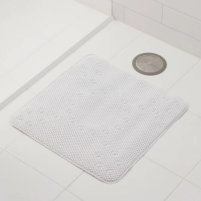 PVC/Cushion Shower Stall Mat White - Room Essentials™ 4 PVC/Cushion Shower Stall Mat White - Room Essentials™ - Image 2