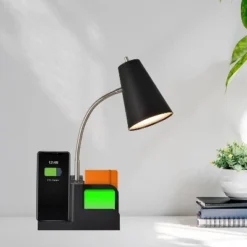Organizer Task Lamp Black (Includes LED Light Bulb) - Room Essentials™ -Outlet The Casa Gleam Store GUEST 81e38e11 a8c5 45aa 8db2 c45b96a1a632