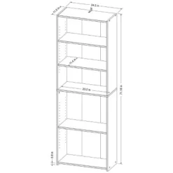 5 Shelf Bookcase - Room Essentials White 10 5 Shelf Bookcase - Room Essentials White -Outlet The Casa Gleam Store GUEST 85ce272a 6c74 43d5 8150 1138cbe287c7
