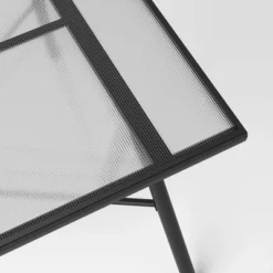 Glass Rectangle 6 Person Outdoor Patio Dining Table Black - Room Essentials™ -Outlet The Casa Gleam Store GUEST 8b890994 f315 4f00 96b8 6d2647d12142