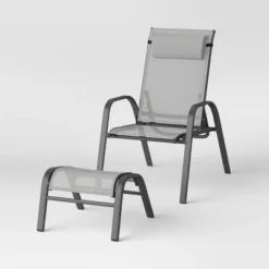 5pc Adjustable Back Patio Chat Set - Gray - Room Essentials™ -Outlet The Casa Gleam Store GUEST 8e42da4f 6a12 4abd 985e 0ce811d34b22