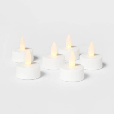 50ct Twist-Flame LED Tealight Candles (White) - Room Essentials™ 4 50ct Twist-Flame LED Tealight Candles (White) - Room Essentials™ - Image 2