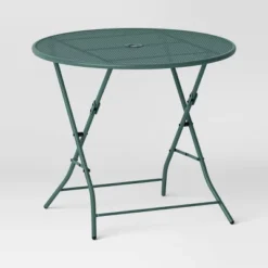 Steel Round Metal Mesh Folding Outdoor Portable Dining Table Green - Room Essentials™ -Outlet The Casa Gleam Store GUEST a167c7a7 520d 45ce b608 be6bbc863ced