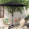 8.83'x7.81' Half-Circle Outdoor Patio Market Umbrella with Black Pole - Room Essentials™ -Outlet The Casa Gleam Store GUEST a1beb6d3 f794 4645 9318 f06603a17137