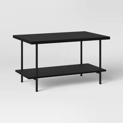 Wood and Metal Coffee Table - Room Essentials™ Espresso 8 Wood and Metal Coffee Table - Room Essentials™ Espresso - Image 6