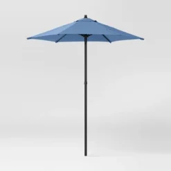 6' Round Outdoor Patio Market Umbrella with Black Pole - Room Essentials™ 22 6' Round Outdoor Patio Market Umbrella with Black Pole - Room Essentials™ -Outlet The Casa Gleam Store GUEST a51bfdaf 8203 4226 ab22 93063af06666