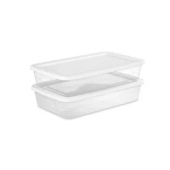 41qt Clear Under Bed Storage Box White - Room Essentials™ -Outlet The Casa Gleam Store GUEST a647c4b8 9fe4 4814 ab87 40669388472b