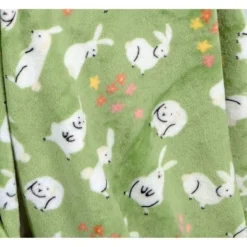 Printed Plush Bunny Easter Throw Blanket Green - Room Essentials™ -Outlet The Casa Gleam Store GUEST a8ec6b5e 99a5 4a14 9b7a 04cc25d3d47f