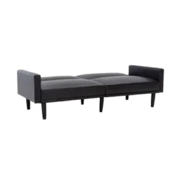 Faux Leather Futon Sofa with Arms Black - Room Essentials™ -Outlet The Casa Gleam Store GUEST a945b560 36ab 4a76 92b1 3d0399365027